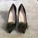 Kate Spade Shoes | Kate Spade Ostrich Feather Pumps | Color: Black/Green | Size: 7