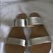 J. Crew Shoes | J Crew Women’s Patent Leather Silver Sandals Size8 | Color: Silver | Size: 8