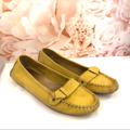 J. Crew Shoes | J. Crew Moccasins Flats Yellow Suede Leather 6 | Color: Yellow | Size: 6
