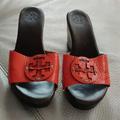 Tory Burch Shoes | Clogs By Tory Burch | Color: Orange | Size: 7.5