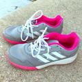 Adidas Shoes | Cute Adidas Tennis Shoes | Color: Gray/Pink | Size: 6.5