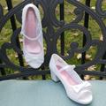 Jessica Simpson Shoes | Gift Item...New Jessica Simpson Kid's Lace Shoes 5 | Color: White | Size: 5g
