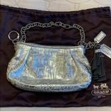 Coach Bags | Coach Silver Bag | Color: Silver | Size: 9.5” Wide At The Bottom, 6” Tall