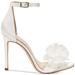 Jessica Simpson Shoes | Jessica Simpson White Satin Sandals | Color: White | Size: 5.5