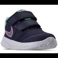 Nike Shoes | Nike Girls Star 2 Stay-Put Closure Running Sneaker Purple 4c | Color: Purple/Silver | Size: 4bb