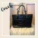 Coach Bags | Coach Leather Hand/Shoulder Bag With Chain Handle | Color: Black | Size: Os