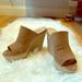 Michael Kors Shoes | Michael Kors High Heel Wedges | Color: Cream/Tan | Size: 10