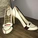 Gucci Shoes | Gucci High Heels Size 7 | Color: White | Size: 7