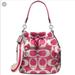 Coach Bags | Coach Signature Poopy Crossbody Bag | Color: Pink/White | Size: Approx 8.75” L X 10.25 H