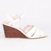Nine West Shoes | New Nine West White Strappy Wedge Spring Sandals | Color: Brown/White | Size: 9.5