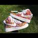 Nike Shoes | Customized Nike Air Force One Splatter High Custom | Color: Red/Yellow | Size: Various