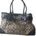 Coach Bags | Coach Khaki/Black Fabric Large Tote Bag | Color: Black/Tan | Size: Os