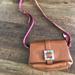 Dooney & Bourke Bags | Dooney And Bourke Leather Crossbody Bag | Color: Silver/Tan | Size: Os