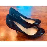 Coach Shoes | Coach Patent Leather Heels | Color: Black/Brown | Size: 9.5