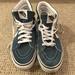 Vans Shoes | Blue High Top Vans (Women’s 8 / Men’s 6.5) | Color: Blue | Size: 8