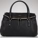 Kate Spade Bags | Kate Spade Black Leather Fold Over Bag Purse Tote | Color: Black/Gold | Size: Os