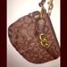 Coach Bags | Coach’s Authentic Brown Signature Jacquard Hobo/ Wristlet | Color: Brown | Size: 8” X 5&1/2”, 1” Thick, 6” Drop In Purse
