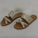 J. Crew Shoes | J.Crew Bali F1541 Gold Shimmer Leather Sandals 9 | Color: Gold | Size: 9