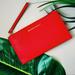 Michael Kors Bags | Michael Kors Jet Set Genuine Leather Red Clutch | Color: Red | Size: Os