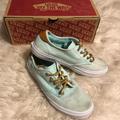 Vans Shoes | Light Mint Vans | Color: Brown/Green | Size: 8