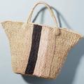 Anthropologie Bags | Indego Africa | Anthropologie Raffia Summer Bag | Color: Black/Tan | Size: Os