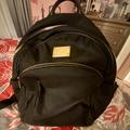 Michael Kors Bags | Michael Kors Black Nylon Backpack | Color: Black/Gold | Size: Os