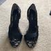 Nine West Shoes | Nine West Black Lace High Heels | Color: Black | Size: 9