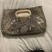 Michael Kors Bags | Michael Kors Snakeskin Clutch | Color: Gold | Size: Os