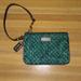 Coach Bags | *Final Price* Coach Taylor Snakeskin Print Wristlet | Color: Black/Gold/Gray/Green | Size: 6.25"L X 4.25"H