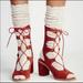 Free People Shoes | Free People X Jeffrey Campbell Lola Lace-Up Heel 8 Msrp: $188 | Color: Black | Size: 8