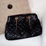 Kate Spade Bags | Kate Spade | Quilted Black Handbag | Color: Black/Gold | Size: H 6 X L 10 X W 5