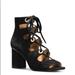 Coach Shoes | Coach Black Lace Up Sandals | Color: Black/Gold | Size: 8.5
