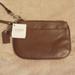 Coach Bags | Coach Small Brown Leather Wristlet Nwt | Color: Brown | Size: Os