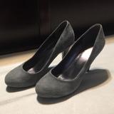 Nine West Shoes | Gray Suede Heels | Color: Gray | Size: 6.5