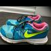 Nike Shoes | Nike Downshifter 6 Girl’s Teal Blue Sneakers 4.5y | Color: Blue/Pink | Size: 4.5bb