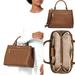 Michael Kors Bags | Michael Michael Kors Mk Hailee Leather Satchel Bag | Color: Brown/Gold | Size: Os