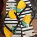 Kate Spade Shoes | Kate Spade Flip Flops W/ Lemons, Sz 9 | Color: Black/Yellow | Size: 9