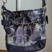 Coach Bags | Coach | Navy Blue Metallic Crossbody Handbag | Color: Blue/Silver | Size: Os