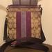 Coach Bags | Coach Mini Crossbody | Color: Brown/Purple | Size: 7-1/4 W X 8-1/2 H