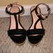 Kate Spade Shoes | Kate Spade Cork Platform Patent Black Sandals 8 | Color: Black/Tan | Size: 8