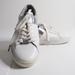 Michael Kors Shoes | Michael Kors Mk Signature White & Silver Sneakers | Color: Silver/White | Size: 9