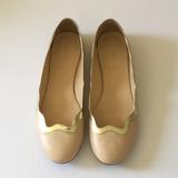 J. Crew Shoes | J.Crew Flats | Color: Cream/Gold | Size: 8.5