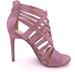 Jessica Simpson Shoes | Jessica Simpson Purple Satin Caged Heels Size 8.5m | Color: Cream | Size: 8.5 M
