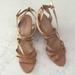 J. Crew Shoes | J.Crew Nude Patent Leather Wedge Size 9 | Color: Cream/Tan | Size: 9