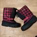 Columbia Shoes | Girls Size 5 New Columbia Boots, Pink Plaid. | Color: Black/Pink | Size: 5bb