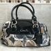 Coach Bags | Coach Ashley Hand Drawn Scarf Print Satchel | Color: Black/Tan | Size: Os