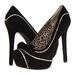 Jessica Simpson Shoes | Jessica Simpson Black Suede Pumps, Sz 6m | Color: Black/White | Size: 6