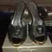 Jessica Simpson Shoes | Jessica Simpson Black Leather Mules | Color: Black | Size: 9