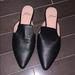 J. Crew Shoes | Jcrew Black Pointed Mules Size 5 | Color: Black | Size: 5