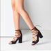 Urban Outfitters Shoes | Claudia Lace-Up Heel From Urban Outfitters | Color: Black | Size: 8